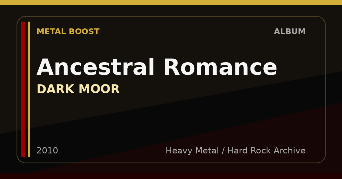 Ancestral Romance – DARK MOOR | METAL BOOST album visual