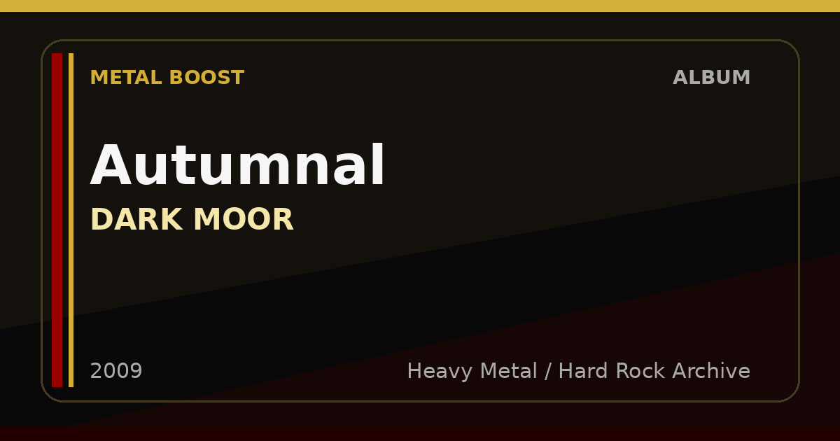 Autumnal – DARK MOOR | METAL BOOST album visual