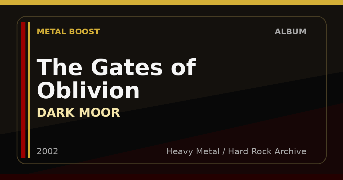 The Gates of Oblivion – DARK MOOR | METAL BOOST album visual