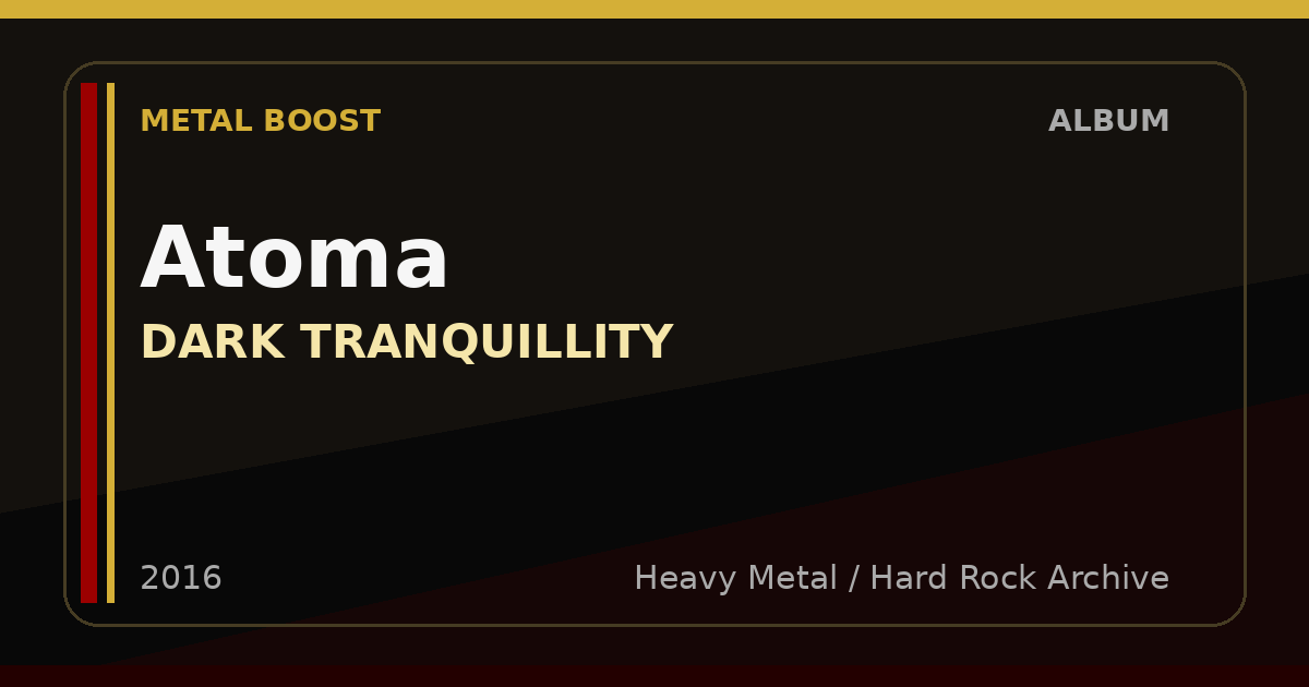 Atoma – DARK TRANQUILLITY | METAL BOOST album visual