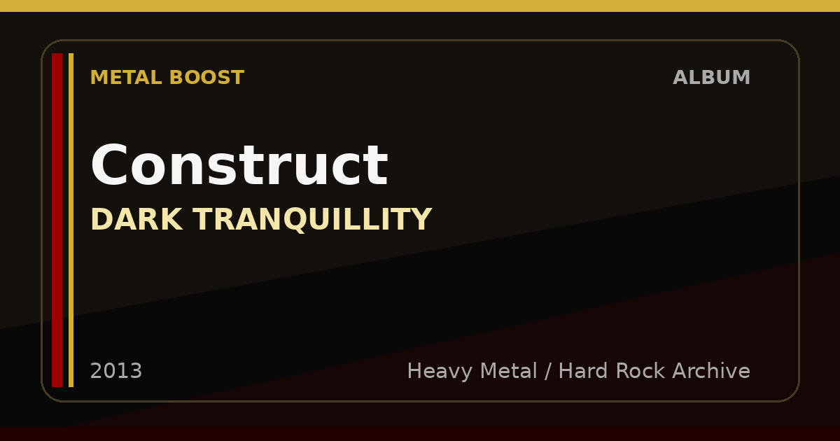 Construct – DARK TRANQUILLITY | METAL BOOST album visual