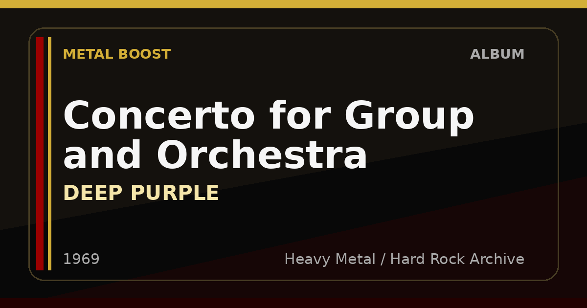Concerto for Group and Orchestra – DEEP PURPLE | METAL BOOST album visual