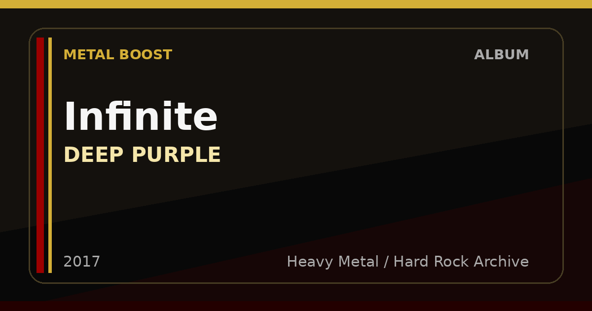 Infinite – DEEP PURPLE | METAL BOOST album visual