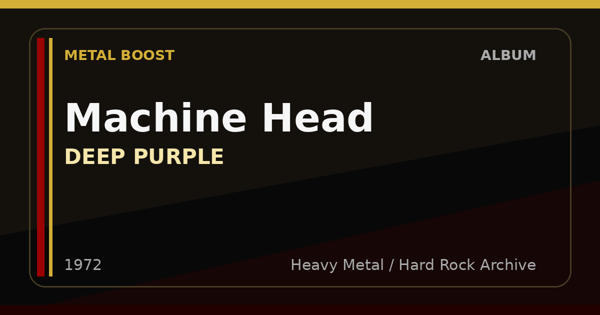 Machine Head – DEEP PURPLE | METAL BOOST album visual