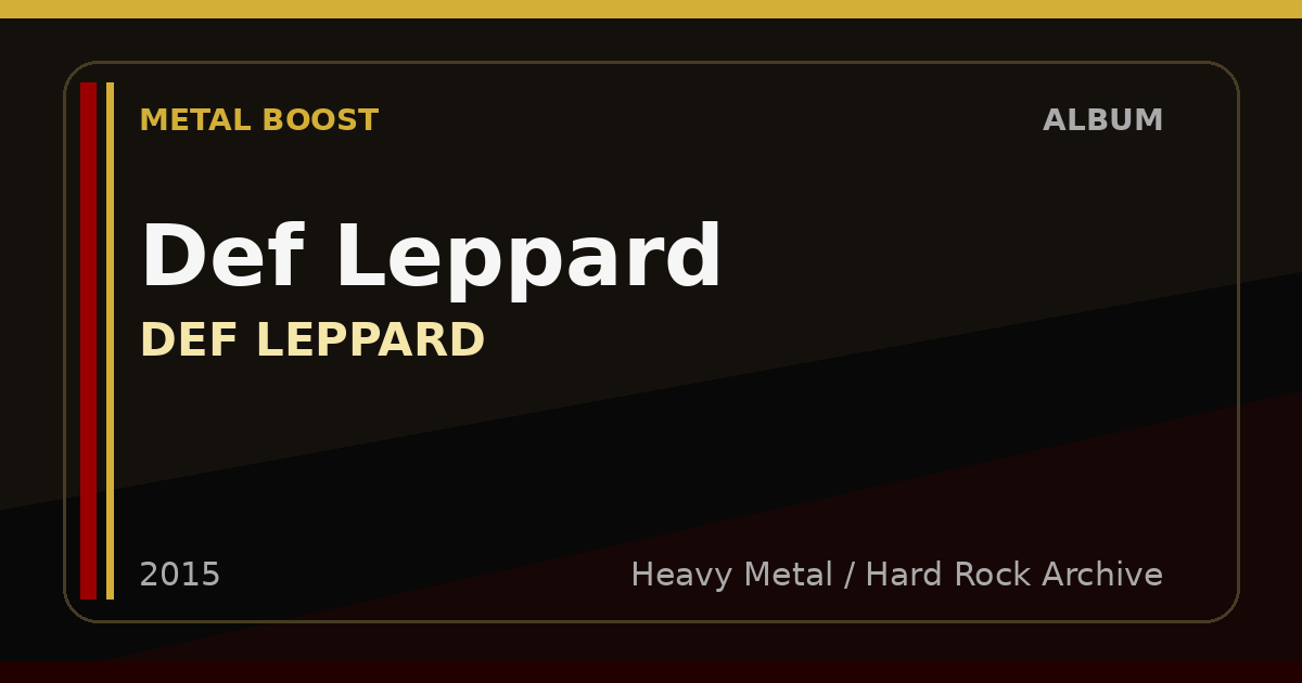 Def Leppard – DEF LEPPARD | METAL BOOST album visual