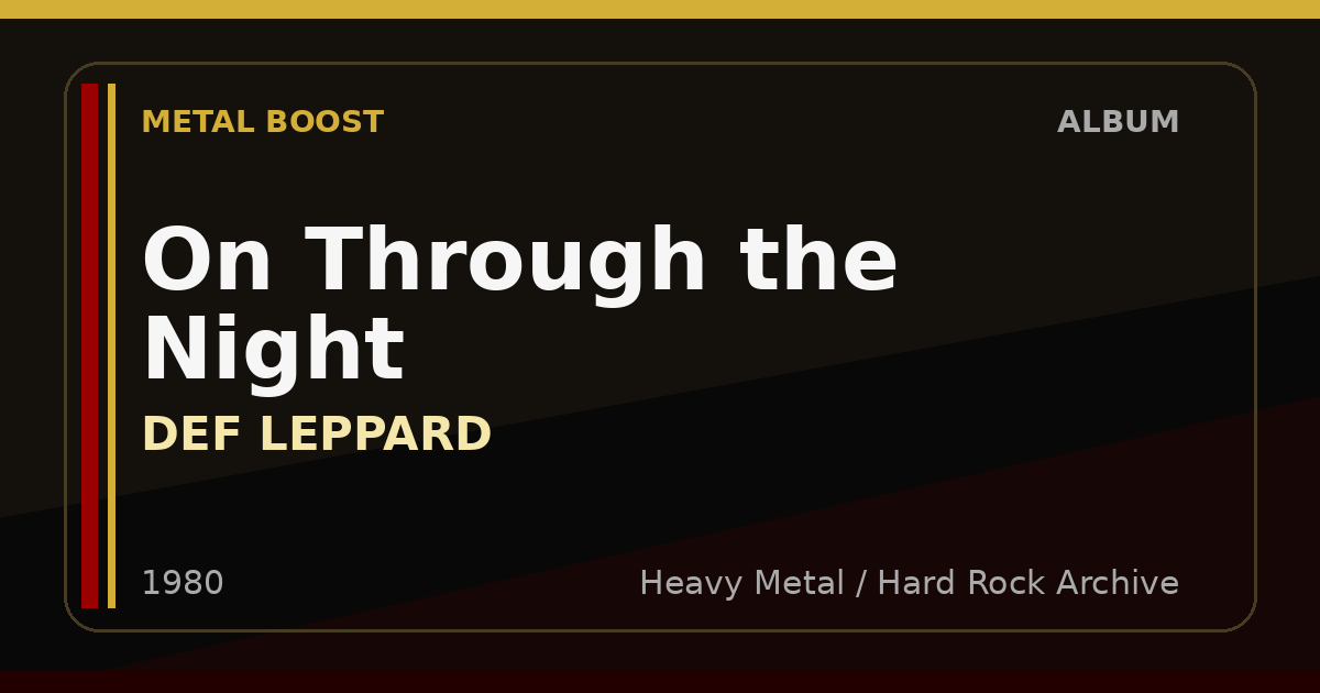 On Through the Night – DEF LEPPARD | METAL BOOST album visual