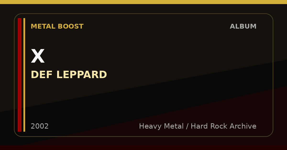 X – DEF LEPPARD | METAL BOOST album visual