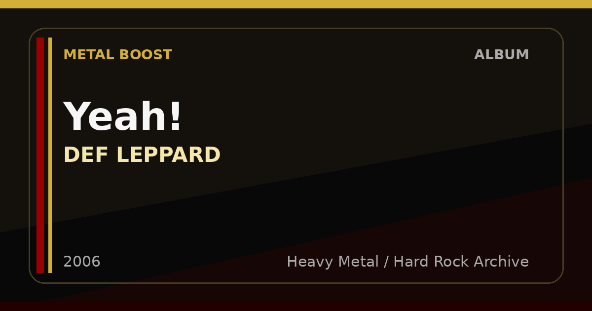 Yeah! – DEF LEPPARD | METAL BOOST album visual