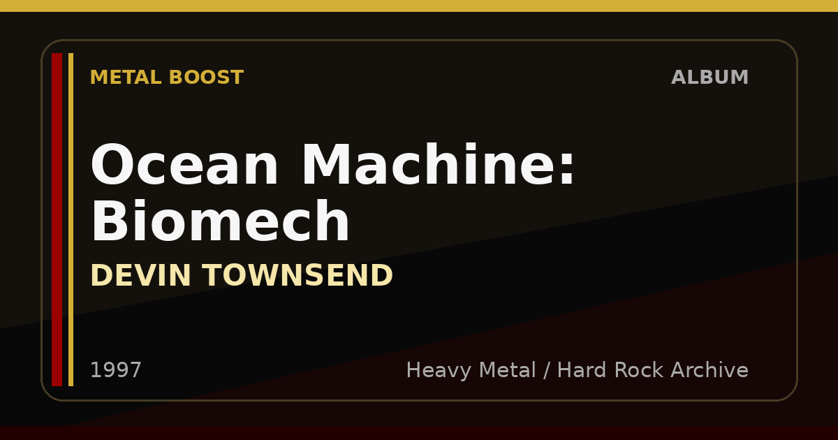 Ocean Machine: Biomech – DEVIN TOWNSEND | METAL BOOST album visual