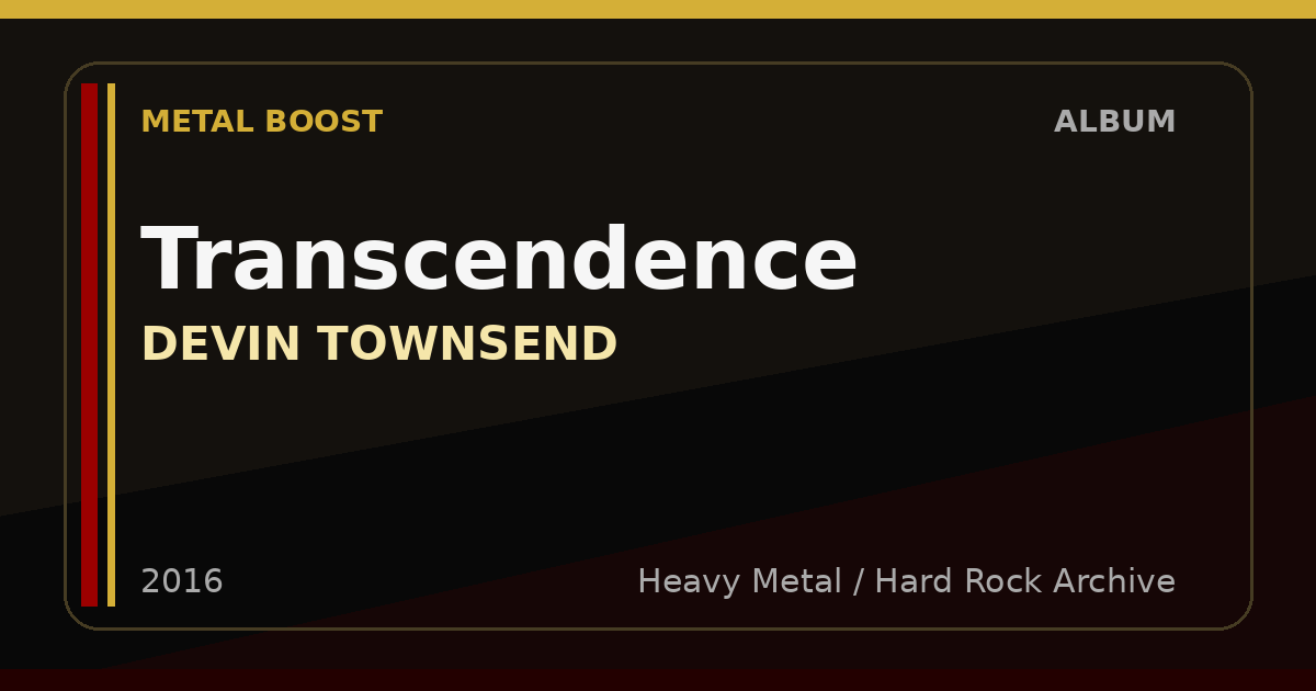 Transcendence – DEVIN TOWNSEND | METAL BOOST album visual