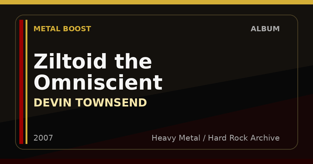 Ziltoid the Omniscient – DEVIN TOWNSEND | METAL BOOST album visual