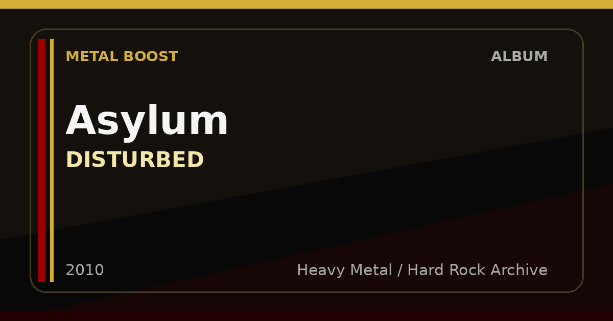 Asylum – DISTURBED | METAL BOOST album visual