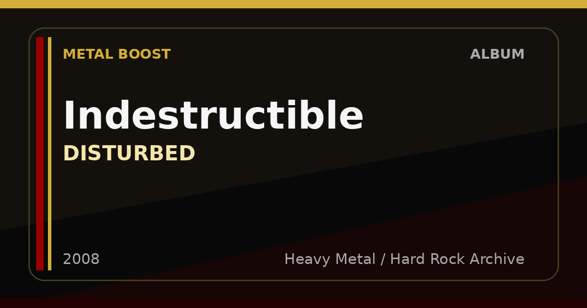 Indestructible – DISTURBED | METAL BOOST album visual