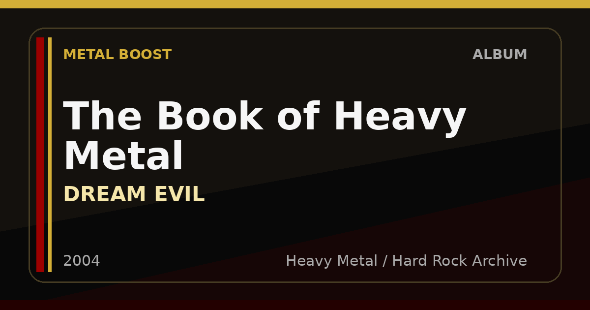 The Book of Heavy Metal – DREAM EVIL | METAL BOOST album visual