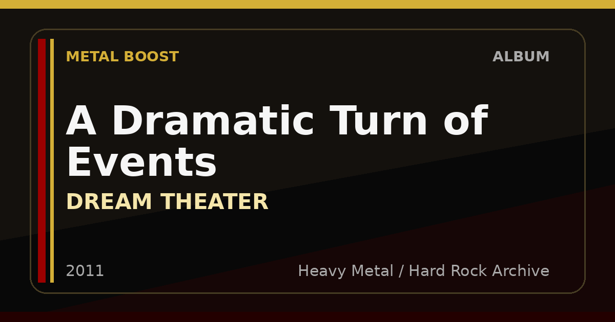 A Dramatic Turn of Events – DREAM THEATER | METAL BOOST album visual