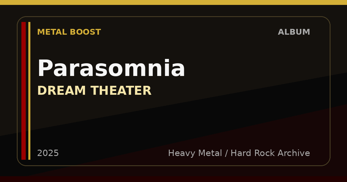 Parasomnia – DREAM THEATER | METAL BOOST album visual