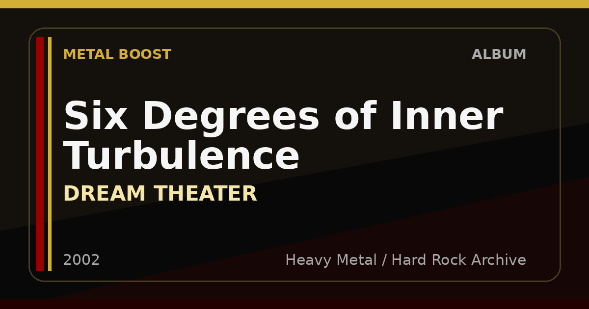 Six Degrees of Inner Turbulence – DREAM THEATER | METAL BOOST album visual