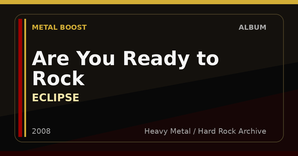 Are You Ready to Rock – ECLIPSE | METAL BOOST album visual