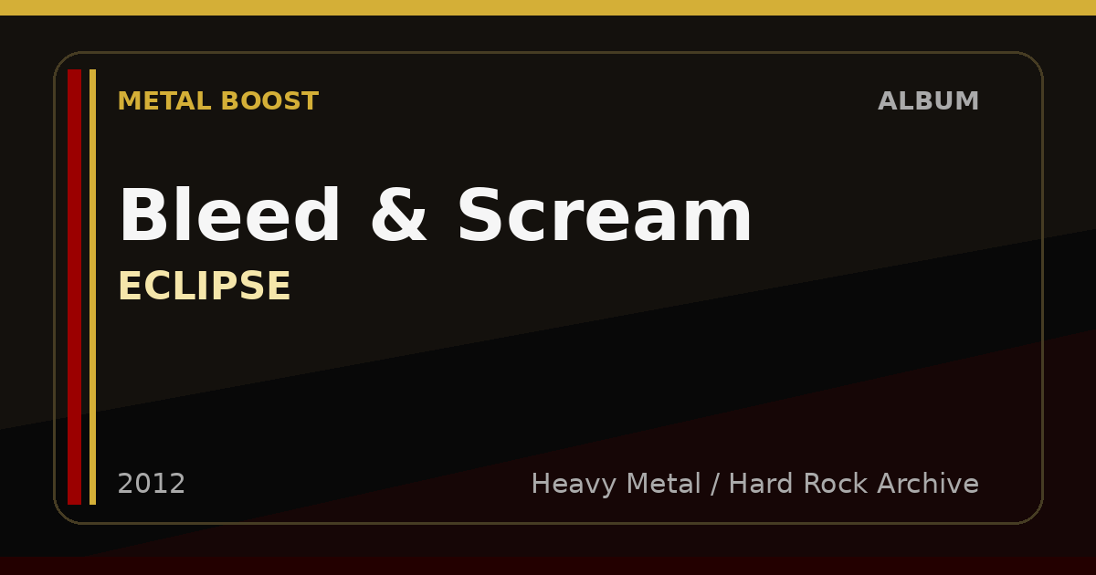 Bleed & Scream – ECLIPSE | METAL BOOST album visual
