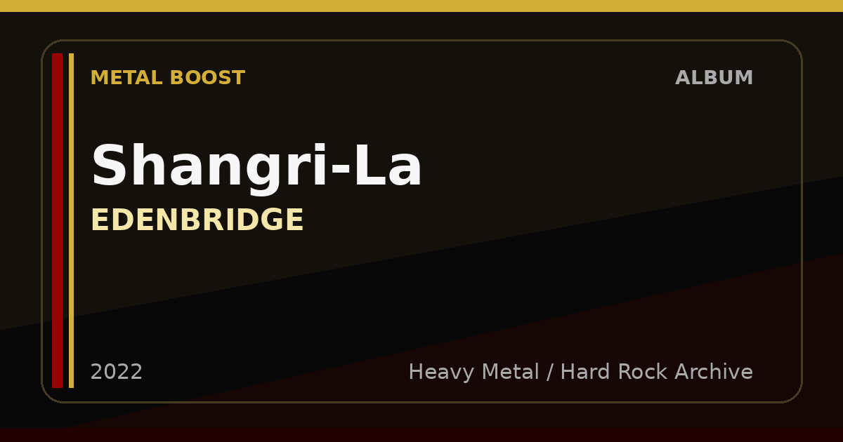 Shangri-La – EDENBRIDGE | METAL BOOST album visual