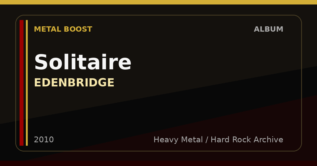 Solitaire – EDENBRIDGE | METAL BOOST album visual