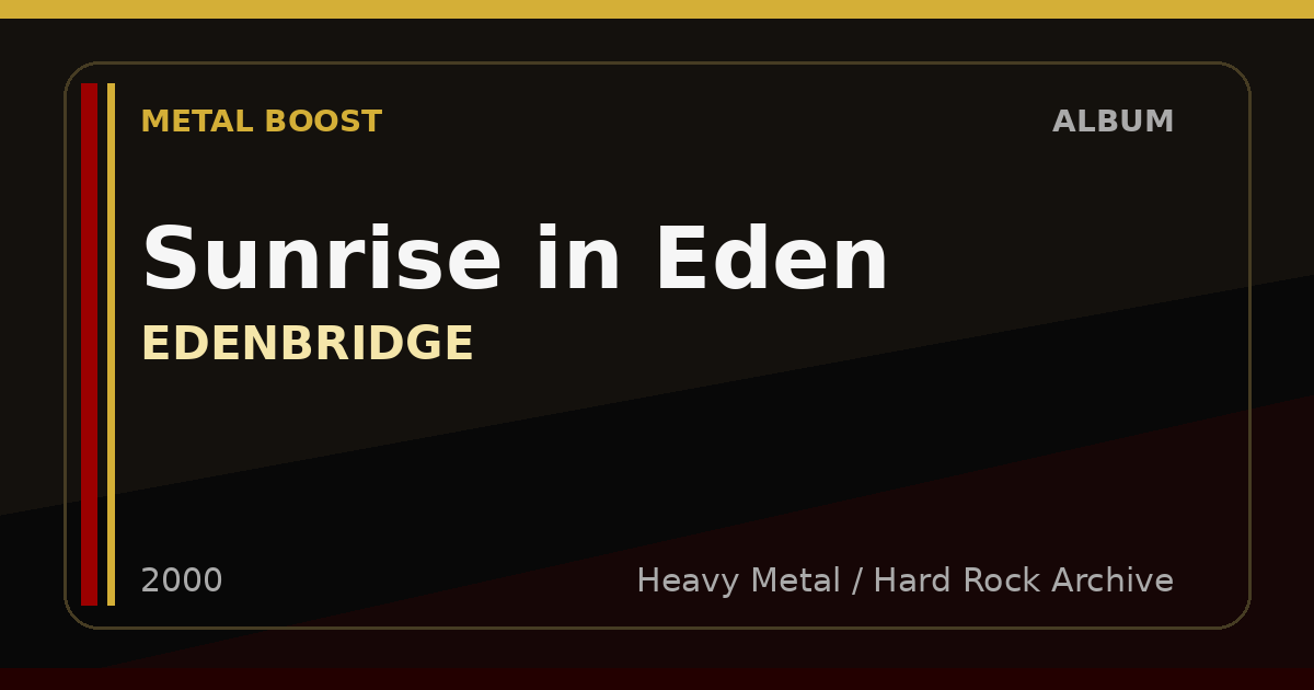 Sunrise in Eden – EDENBRIDGE | METAL BOOST album visual
