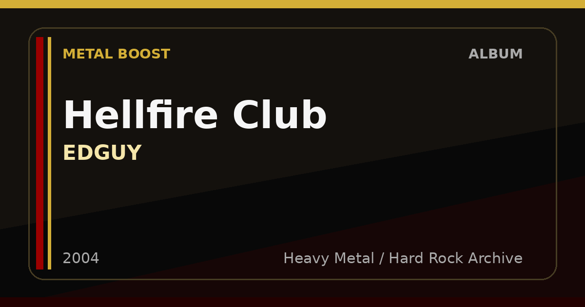 Hellfire Club – EDGUY | METAL BOOST album visual