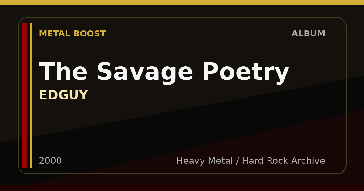 The Savage Poetry – EDGUY | METAL BOOST album visual