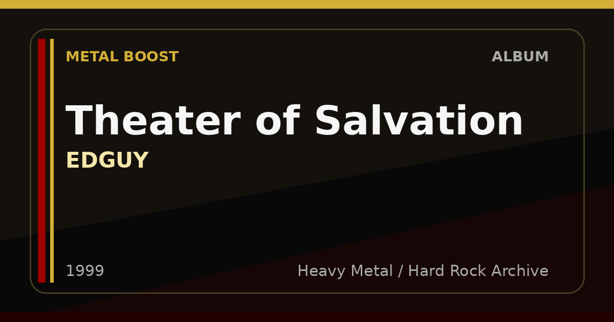 Theater of Salvation – EDGUY | METAL BOOST album visual