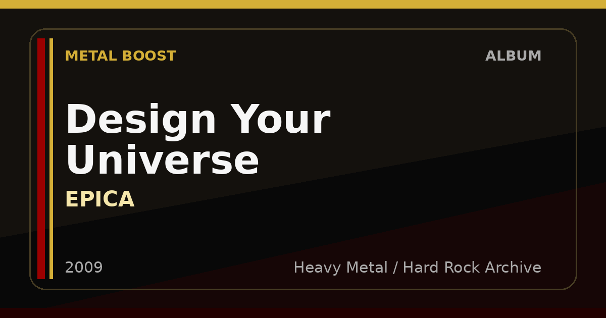 Design Your Universe – EPICA | METAL BOOST album visual