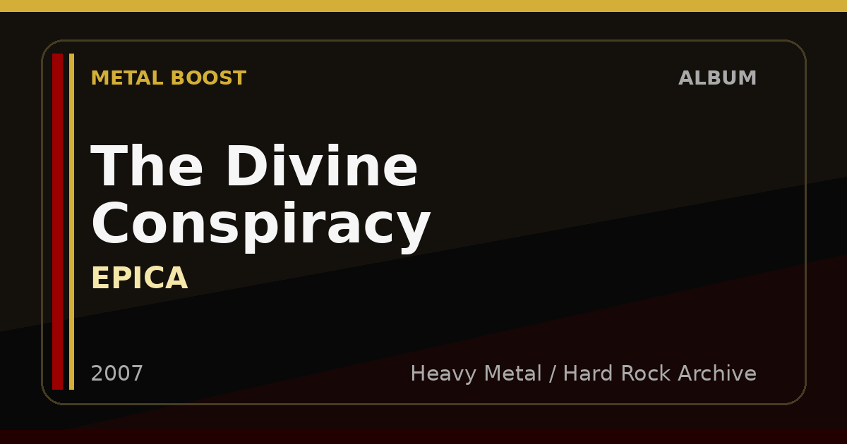 The Divine Conspiracy – EPICA | METAL BOOST album visual