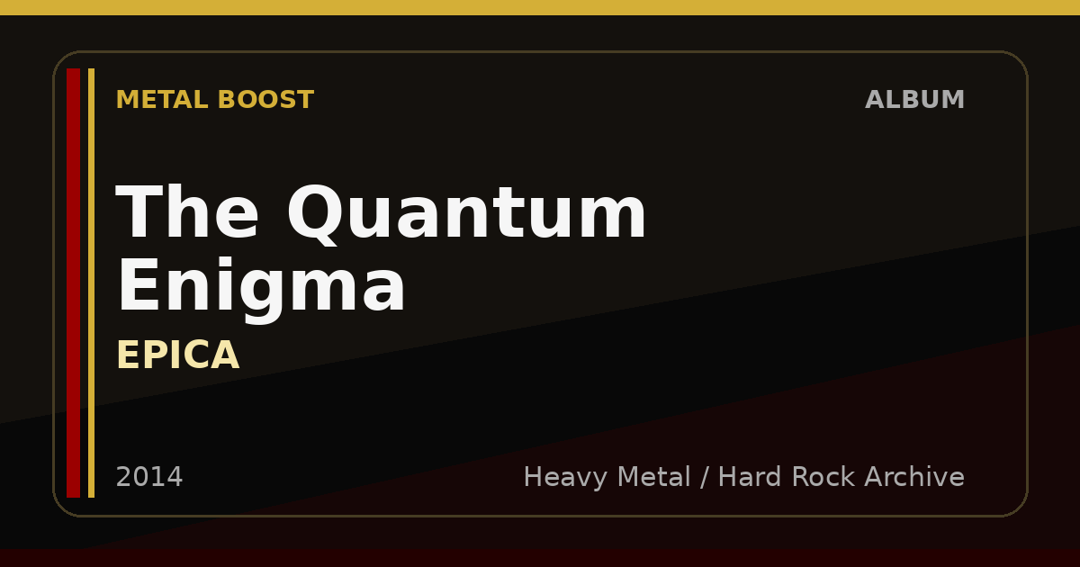 The Quantum Enigma – EPICA | METAL BOOST album visual