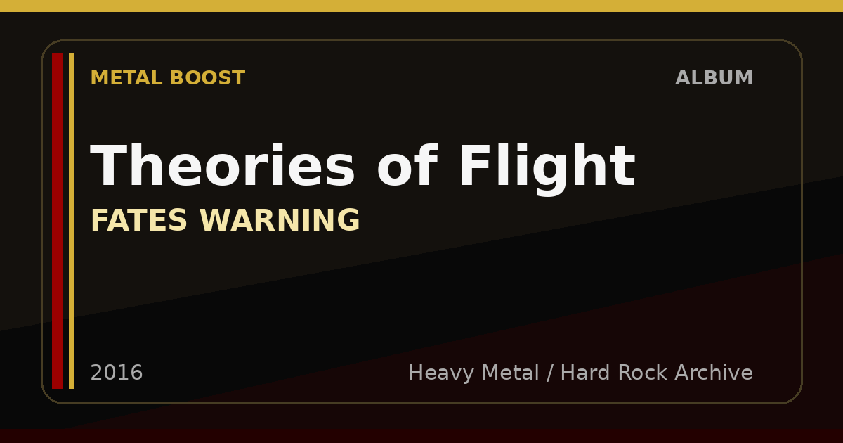 Theories of Flight – FATES WARNING | METAL BOOST album visual