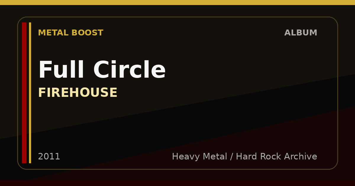 Full Circle – FIREHOUSE | METAL BOOST album visual