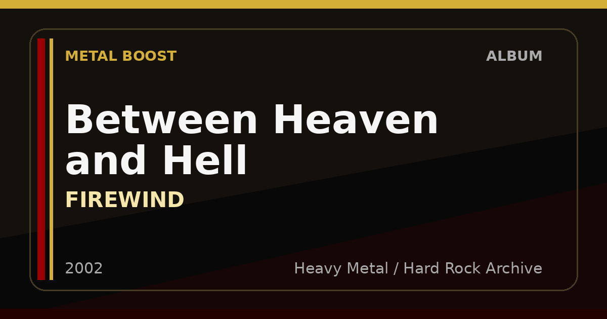 Between Heaven and Hell – FIREWIND | METAL BOOST album visual