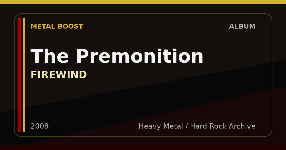 The Premonition – FIREWIND | METAL BOOST album visual