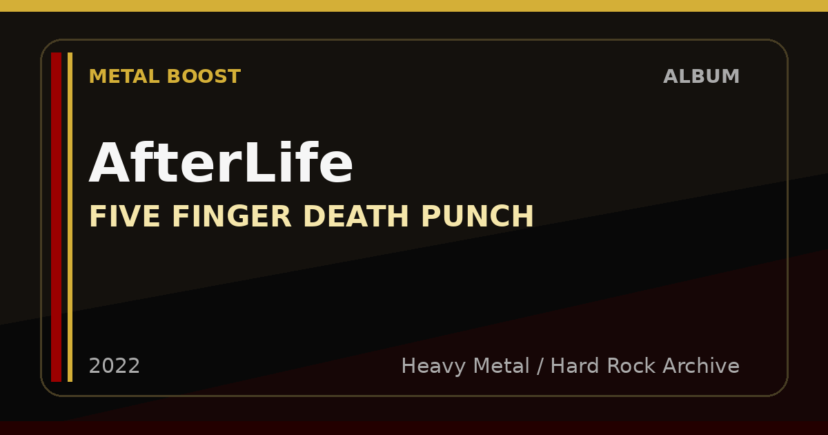 AfterLife – FIVE FINGER DEATH PUNCH | METAL BOOST album visual