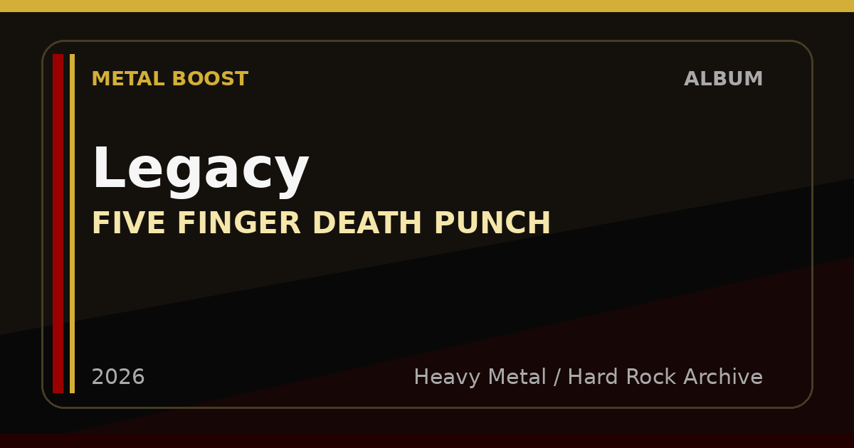 Legacy – FIVE FINGER DEATH PUNCH | METAL BOOST album visual
