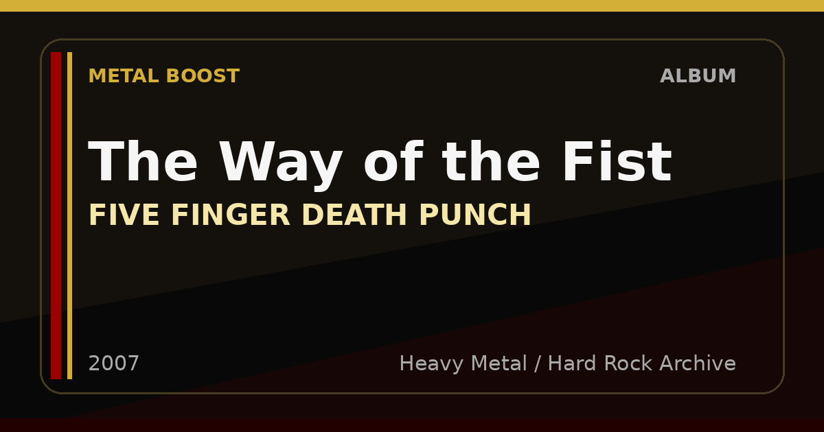 The Way of the Fist – FIVE FINGER DEATH PUNCH | METAL BOOST album visual