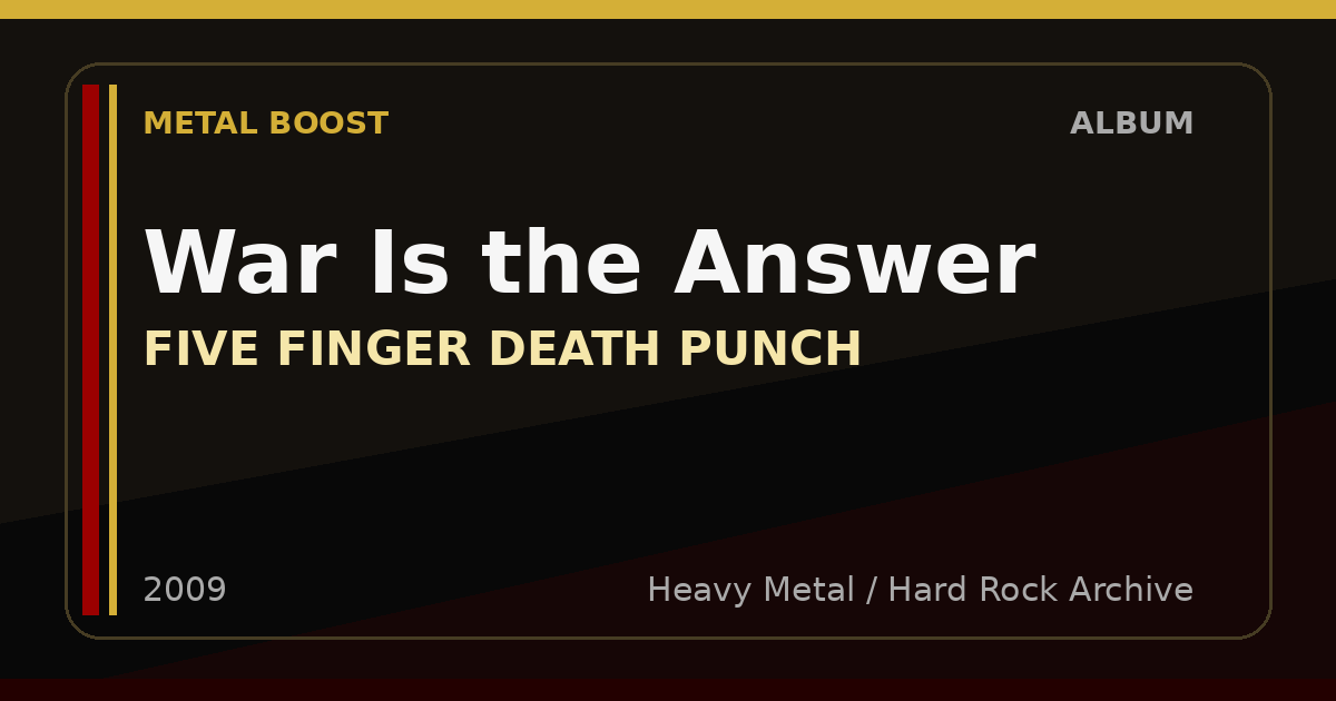 War Is the Answer – FIVE FINGER DEATH PUNCH | METAL BOOST album visual