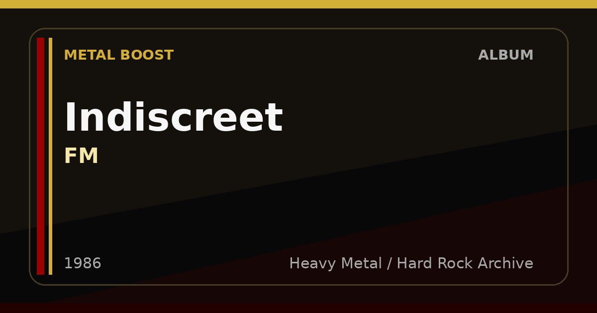 Indiscreet – FM | METAL BOOST album visual