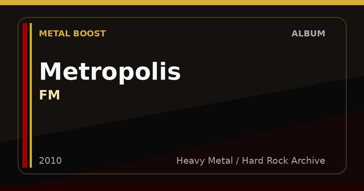 Metropolis – FM | METAL BOOST album visual