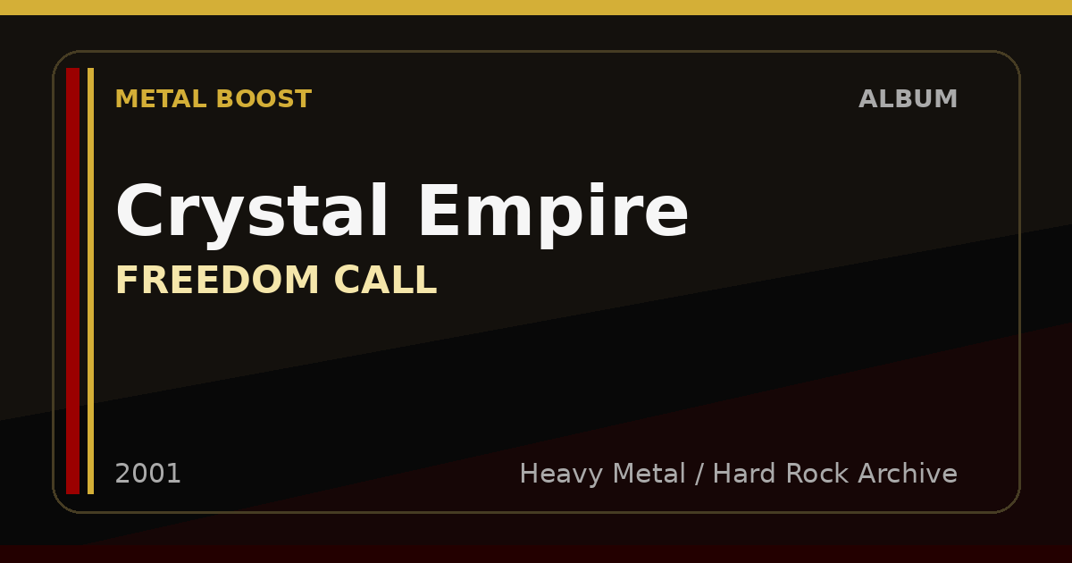 Crystal Empire – FREEDOM CALL | METAL BOOST album visual