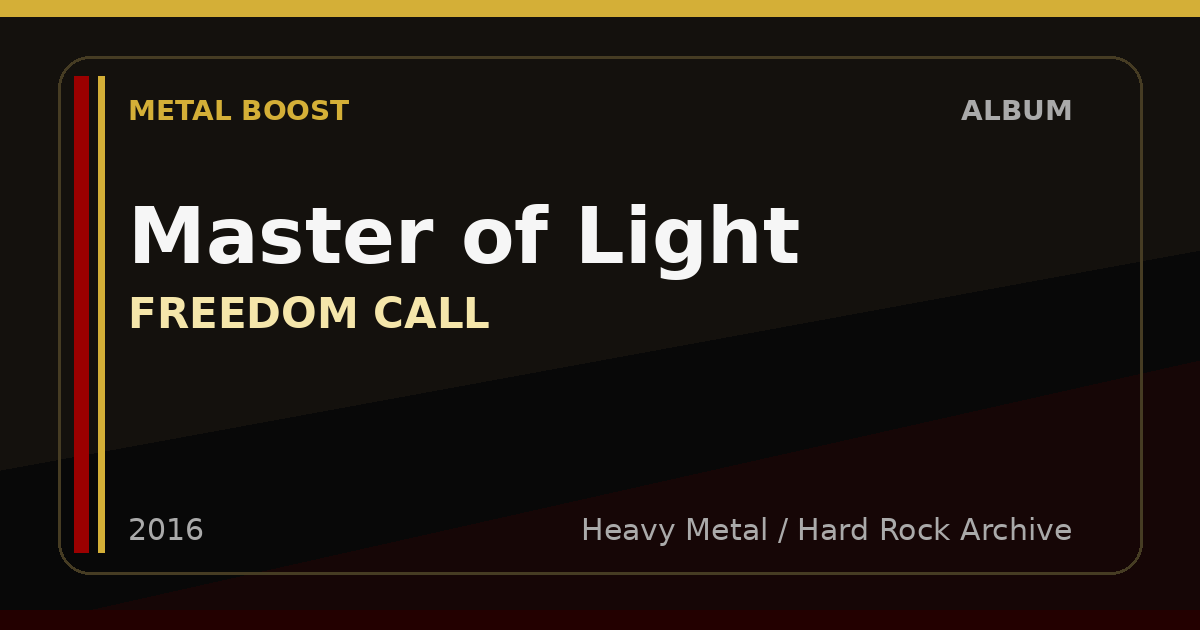 Master of Light – FREEDOM CALL | METAL BOOST album visual