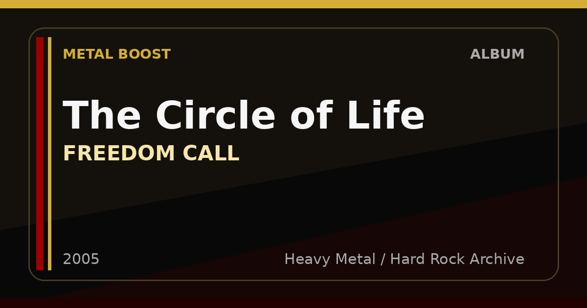 The Circle of Life – FREEDOM CALL | METAL BOOST album visual