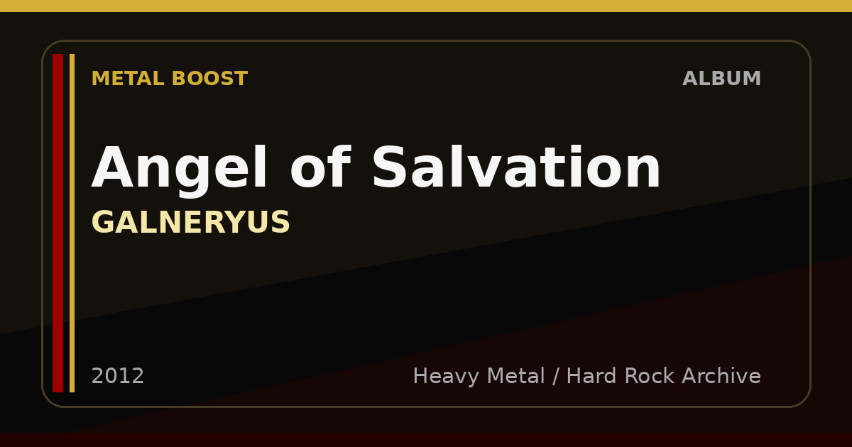 Angel of Salvation – GALNERYUS | METAL BOOST album visual