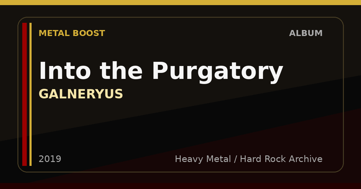 Into the Purgatory – GALNERYUS | METAL BOOST album visual