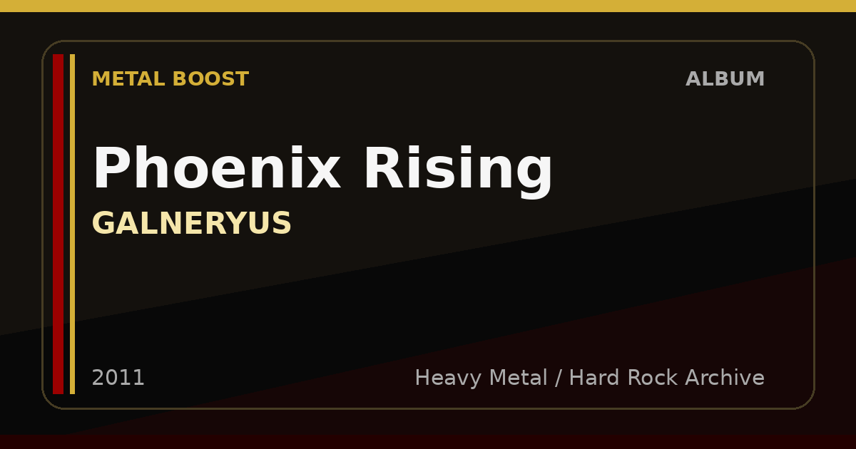 Phoenix Rising – GALNERYUS | METAL BOOST album visual