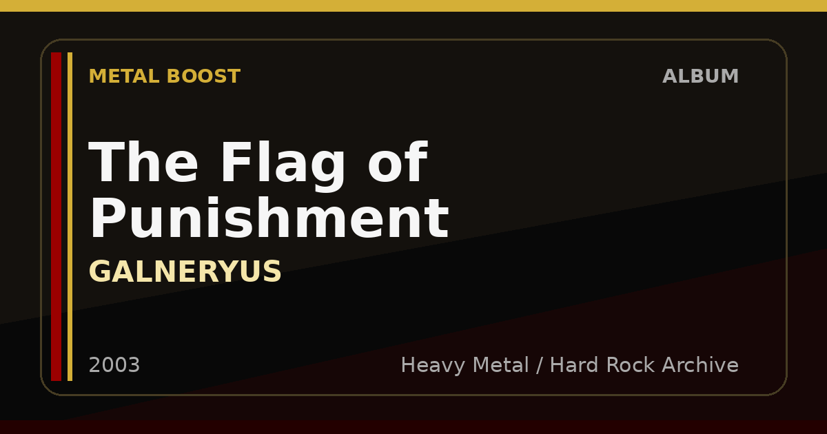 The Flag of Punishment – GALNERYUS | METAL BOOST album visual