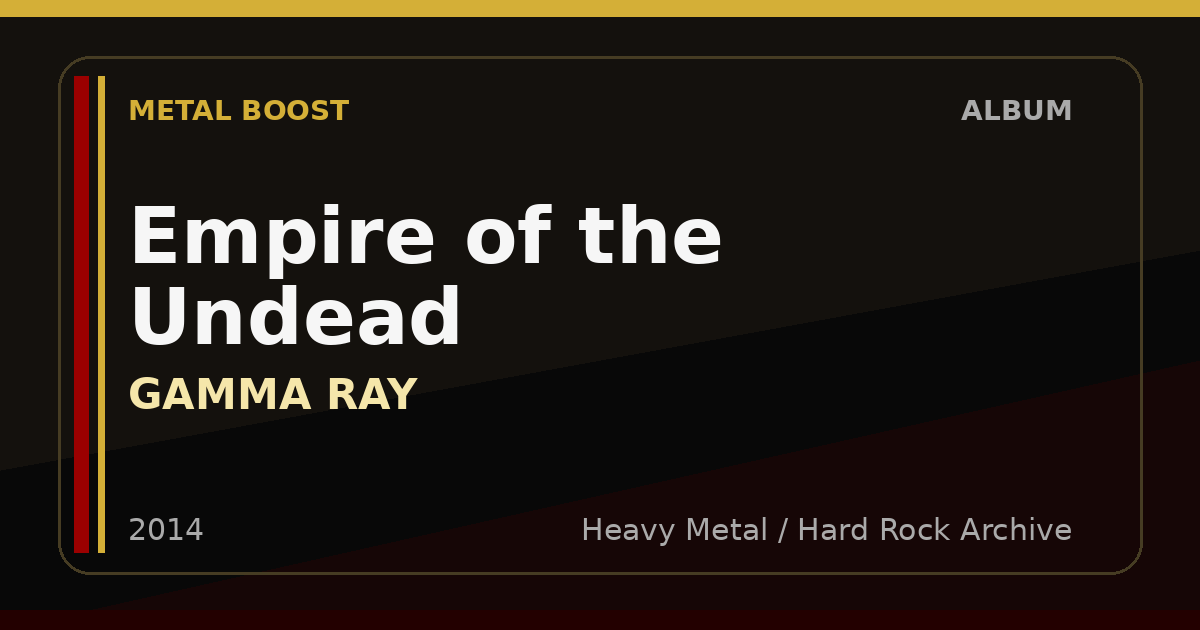Empire of the Undead – GAMMA RAY | METAL BOOST album visual